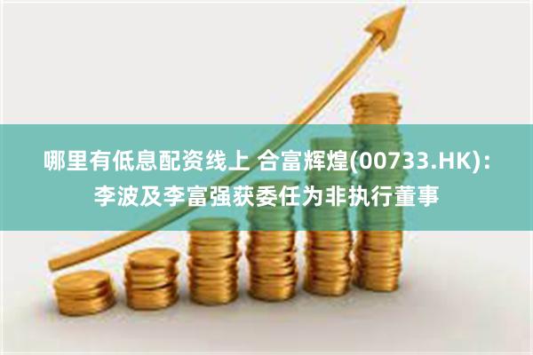 哪里有低息配资线上 合富辉煌(00733.HK)：李波及李富强获委任为非执行董事